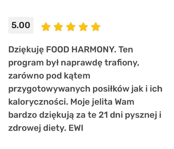 dieta bulionowa food harmony catering opinie